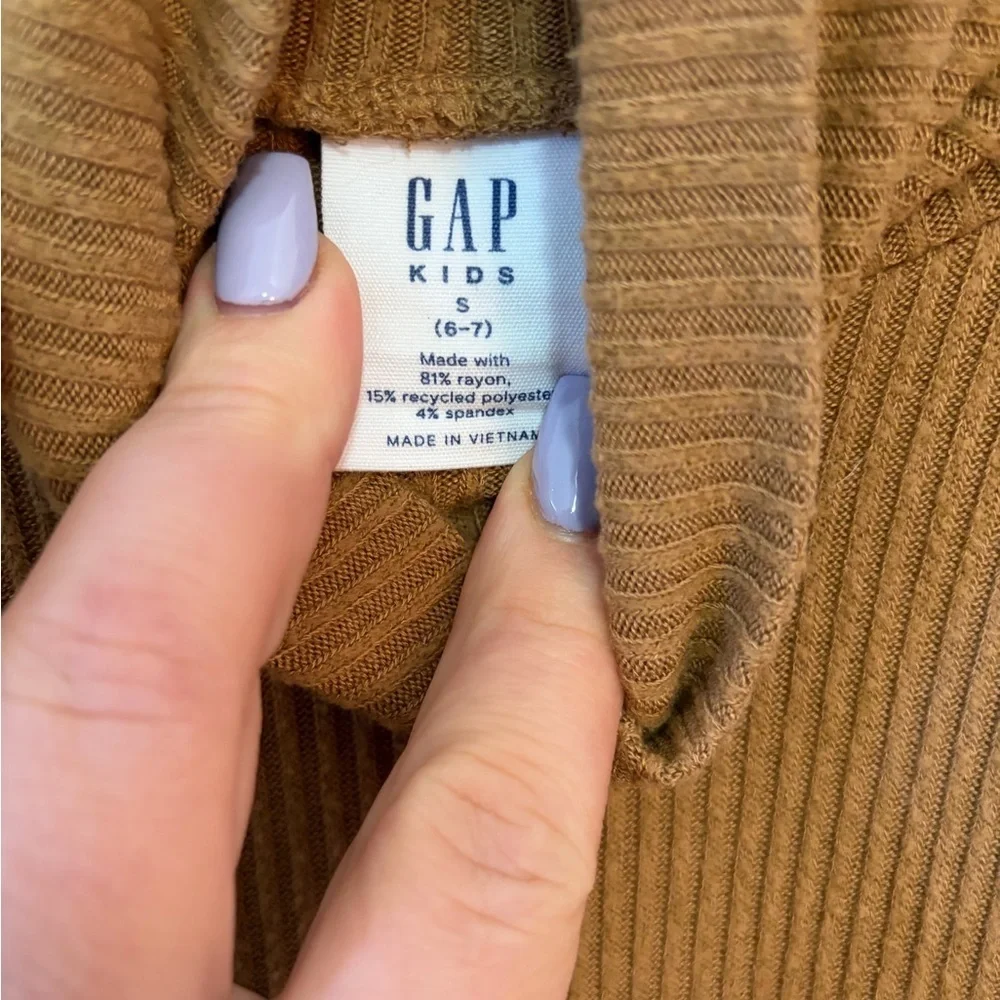 GAP Kids Brown Cowl Neck Sweater Dress size 6/7 small